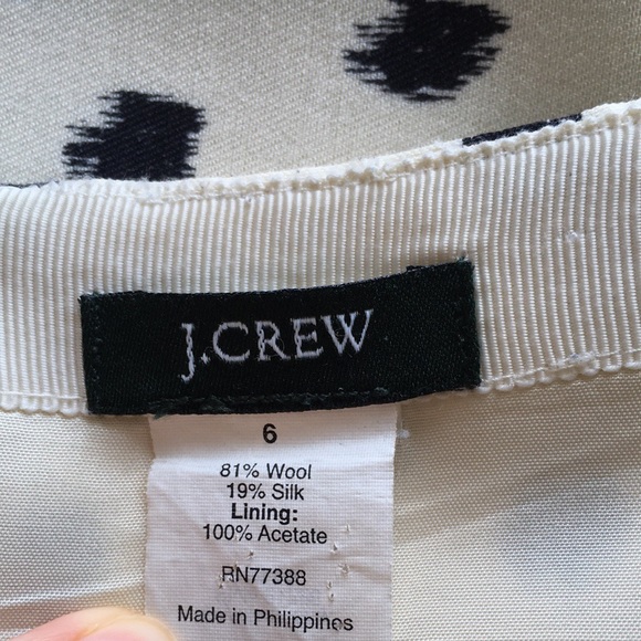 J. Crew Womens Wool Blend Mini Skirt. Size 6 - Picture 2 of 8